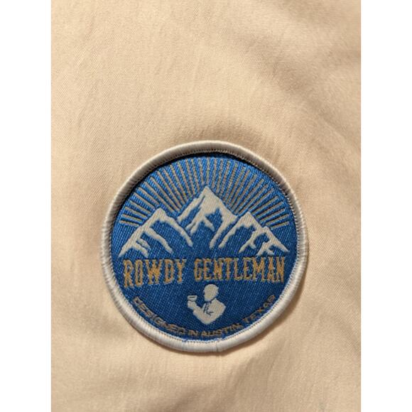 Rowdy Gentleman Vest Men's XXL Red Cream Fleece 1/4 Zip Hiking Outdoors Preppy - Picture 3 of 11